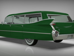 cadillac barnett space wagon 1959 3D Model