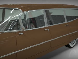 cadillac barnett space wagon 1959 3D Model