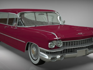 cadillac barnett space wagon 1959 3D Model