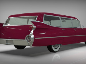 cadillac barnett space wagon 1959 3D Model