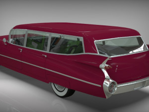 cadillac barnett space wagon 1959 3D Model