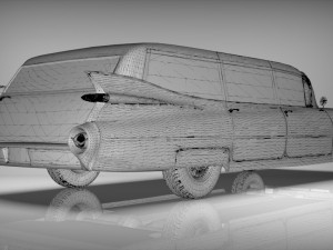 cadillac barnett space wagon 1959 3D Model