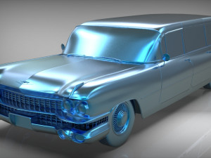 cadillac barnett space wagon 1959 3D Model