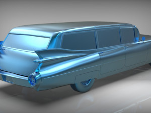 cadillac barnett space wagon 1959 3D Model