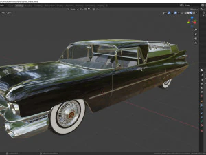 Cadillac Superior Porta Leichenwagen Blumen 1959 3D Modell