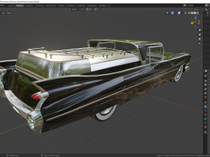cadillac superior porta hearse flowers 1959 Model 3D