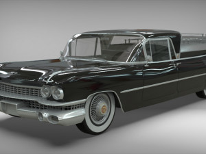 cadillac superior porta hearse flowers 1959 Model 3D