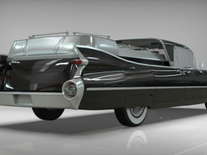 cadillac superior porta hearse flowers 1959 Model 3D