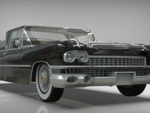 cadillac superior porta hearse flowers 1959 Model 3D