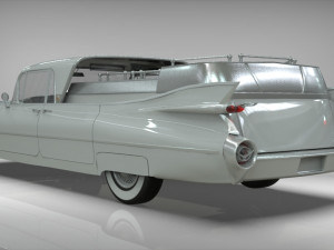cadillac superior porta hearse flowers 1959 Model 3D