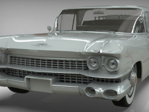 cadillac superior porta hearse flowers 1959 Model 3D