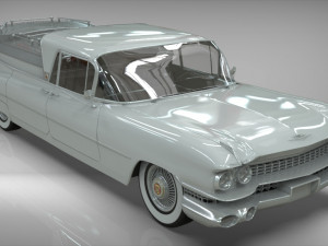 cadillac superior porta hearse flowers 1959 Model 3D
