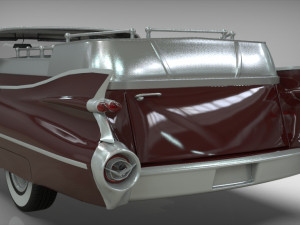 cadillac superior porta hearse flowers 1959 Model 3D
