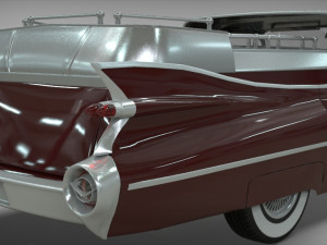 cadillac superior porta hearse flowers 1959 Model 3D
