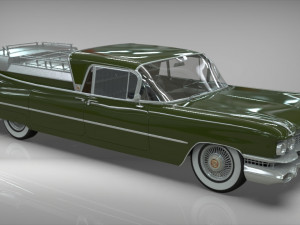 cadillac superior porta hearse flowers 1959 Model 3D