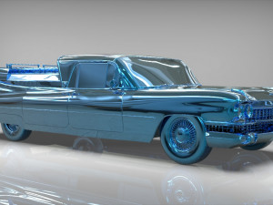 cadillac superior porta hearse flowers 1959 Model 3D