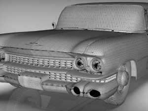 cadillac superior porta hearse flowers 1959 Model 3D