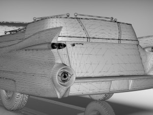 cadillac superior porta hearse flowers 1959 Model 3D