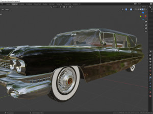 cadillac hearse space wagon 1959 3D 모델