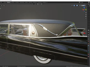 cadillac hearse space wagon 1959 3D Model