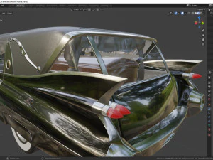 cadillac hearse space wagon 1959 3D Model