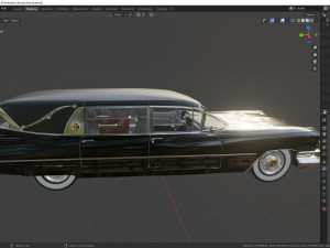 cadillac hearse space wagon 1959 Model 3D