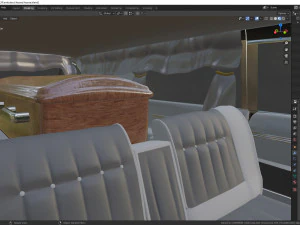 cadillac hearse space wagon 1959 3D Model