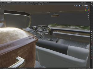 cadillac hearse space wagon 1959 Model 3D