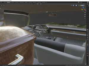 cadillac hearse space wagon 1959 3D Model