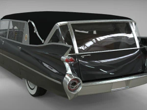 cadillac hearse space wagon 1959 3D Model