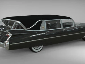 cadillac hearse space wagon 1959 3D Model