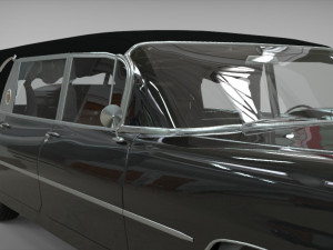 cadillac hearse space wagon 1959 Model 3D