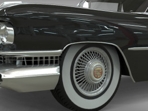 cadillac hearse space wagon 1959 Model 3D