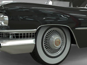 cadillac hearse space wagon 1959 3D Model