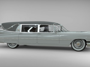cadillac hearse space wagon 1959 Model 3D
