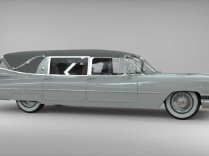 cadillac hearse space wagon 1959 3D Model
