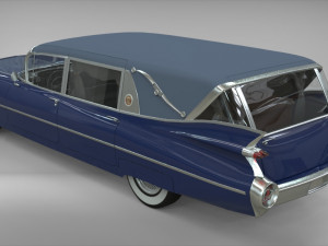 cadillac hearse space wagon 1959 Model 3D