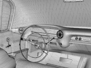 cadillac hearse space wagon 1959 Model 3D