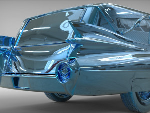 cadillac hearse space wagon 1959 Model 3D