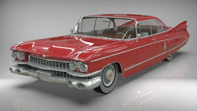 cadillac fleetwood 1959 Modèle 3D .c4d .max .obj .3ds .fbx .stl .blend 