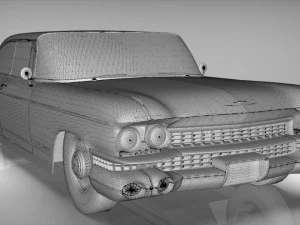 cadillac fleetwood 1959 3D Model