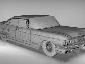 cadillac fleetwood 1959 3D Model