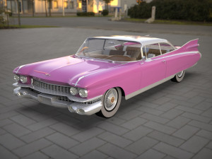 cadillac coupe de ville 1959 3D मॉडल
