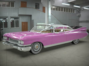 cadillac coupe de ville 1959 3D 모델