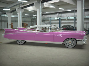 cadillac coup&eacute; de ville 1959 Modello 3D
