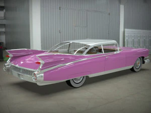 cadillac coup&eacute; de ville 1959 Modello 3D