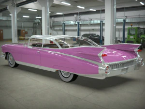 cadillac coup&eacute; de ville 1959 Modello 3D