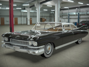 cadillac coupe de ville 1959 3D 모델