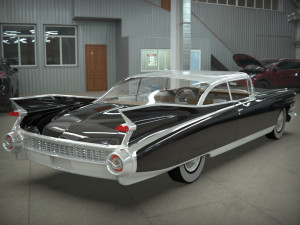 cadillac coupe de ville 1959 3D 모델