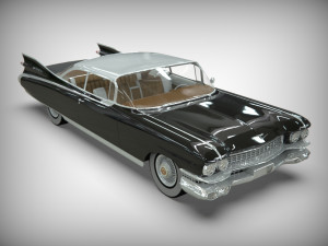 cadillac coupe de ville 1959 3D 모델